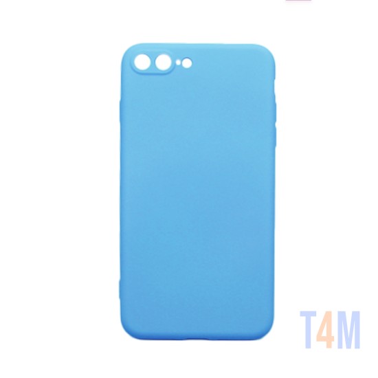 Funda de Silicona con Marco de cámara para Apple iPhone 7 Plus/8 Plus Azul